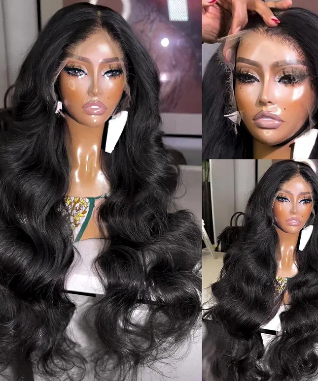 Transparent Lace Frontal Wig Body Wave Wigs Human Hair