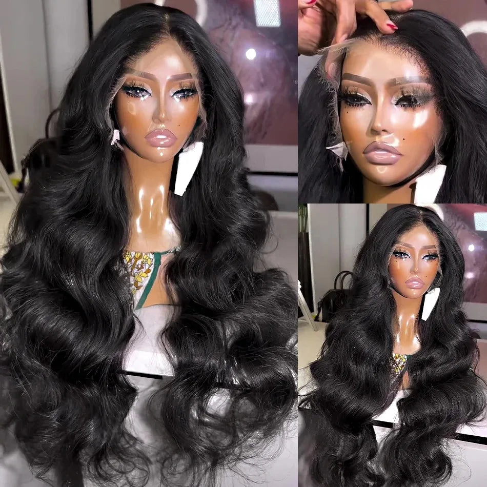 Transparent Lace Frontal Wig Body Wave Wigs Human Hair