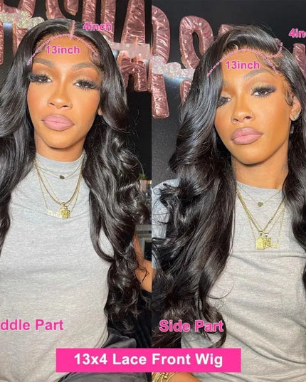 13x6 13x4 Body Wave Lace Front Wigs Human Hair PrePlucked Transparent Lace Frontal Wigs Human Hair Wigs With Baby Hair For Women