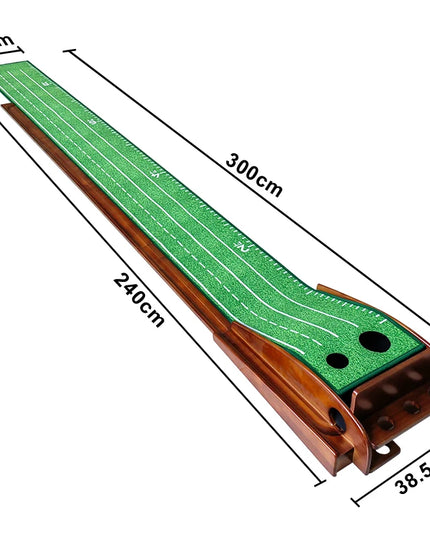Golf Putting Set Putting Green Indoor Newly Office Golf Practice Putting Mat With Automatic Ball Return Track For Mini Games