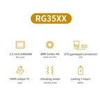 RG35XX Handheld Game Console 3.5 inch IPS Screen Linux System 64G/128G TF Card Built-in 5470+ Games Miyoo Handheld Game Player