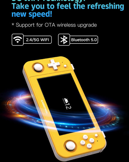 ANBERNIC RG505 Handheld Game Console 4.95″ OLED Touch Screen Android 12 OS Portable Video Game Console Hall Joyctick OTA Update