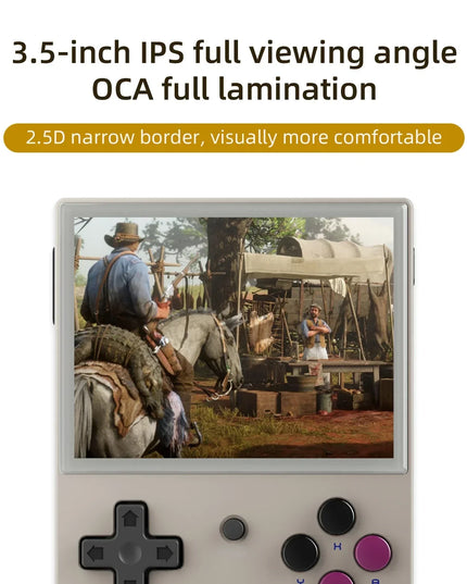 RG35XX Handheld Game Console 3.5 inch IPS Screen Linux System 64G/128G TF Card Built-in 5470+ Games Miyoo Handheld Game Player