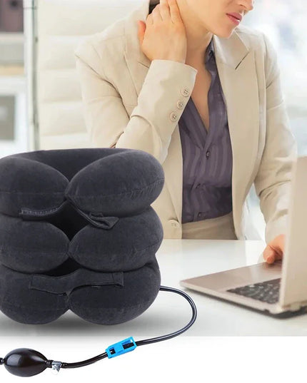 1Pcs Neck Stretcher Inflatable Cervical Neck Traction Brace Breathable Comfortable Protection Prevent Cervical Forward Leaning