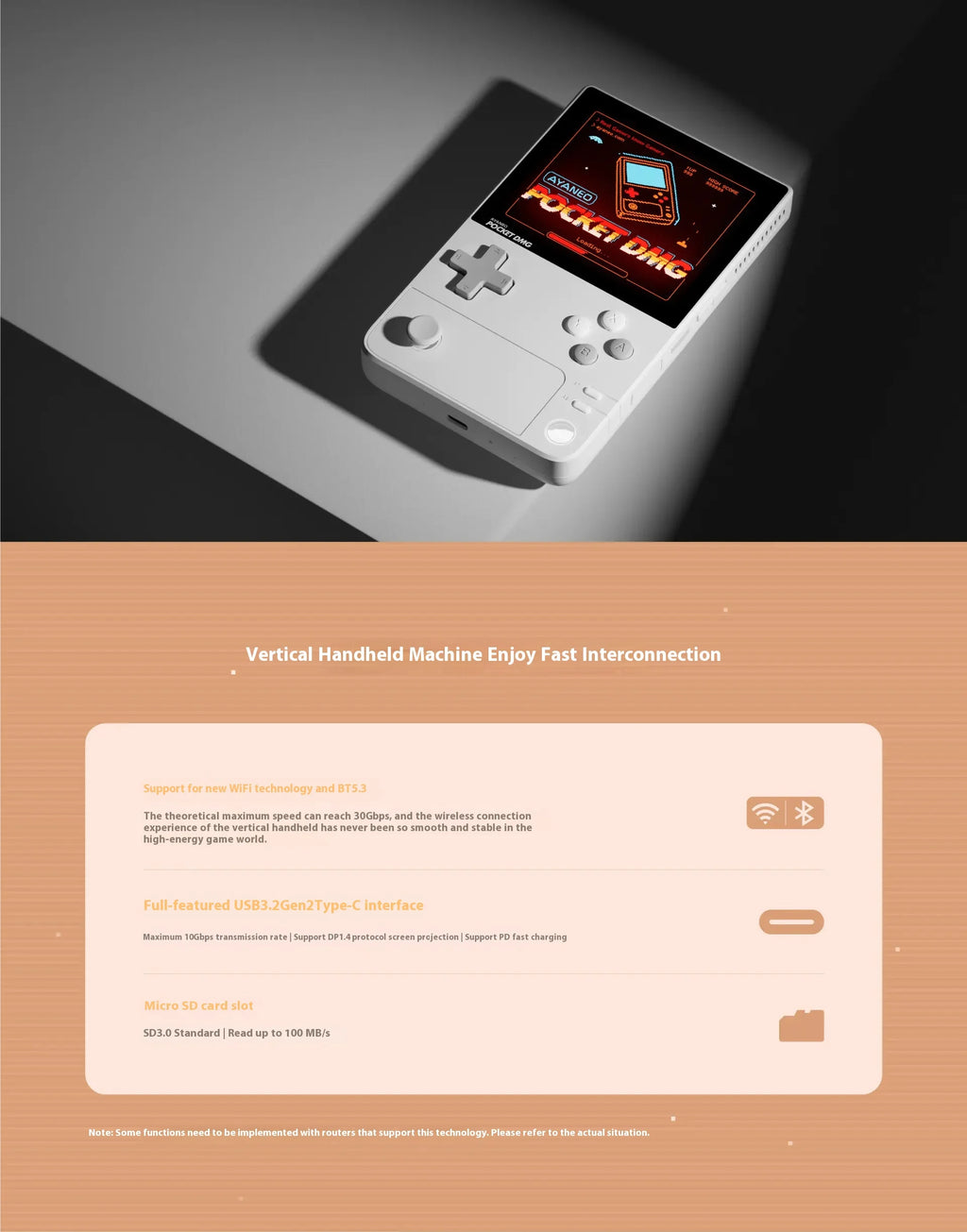 AYANEO Pocket DMG Game Console 3.92Inch OLED 1240*1080 Resolution Screen 6000mAh Gyroscope Custom Handheld Game Consoles Gifts