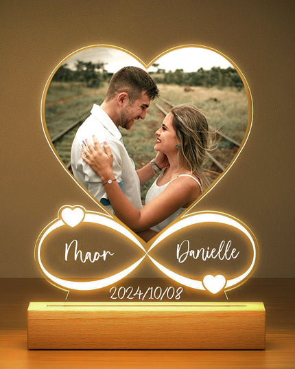 Personalized Anniversary Women Men Couples Gifts Custom Photo Love Frame Acrylic Plaque Valentine's Day Giftware for Him Her