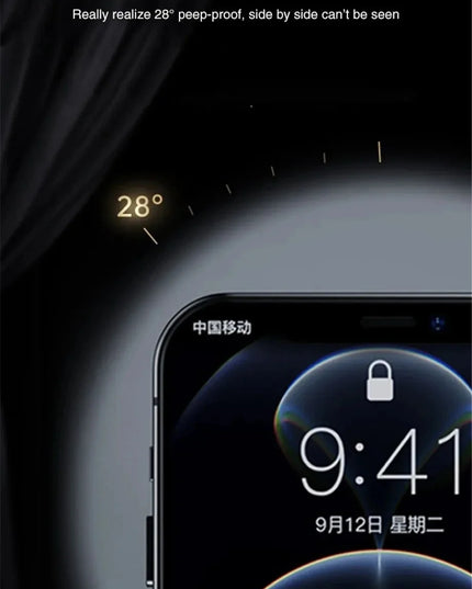 Anti-Spy Glass For iPhone 16 15 14 13 Pro Max Privacy Screen Protectors & Camera Protection Film For iPhone15 12 11 Pro mica