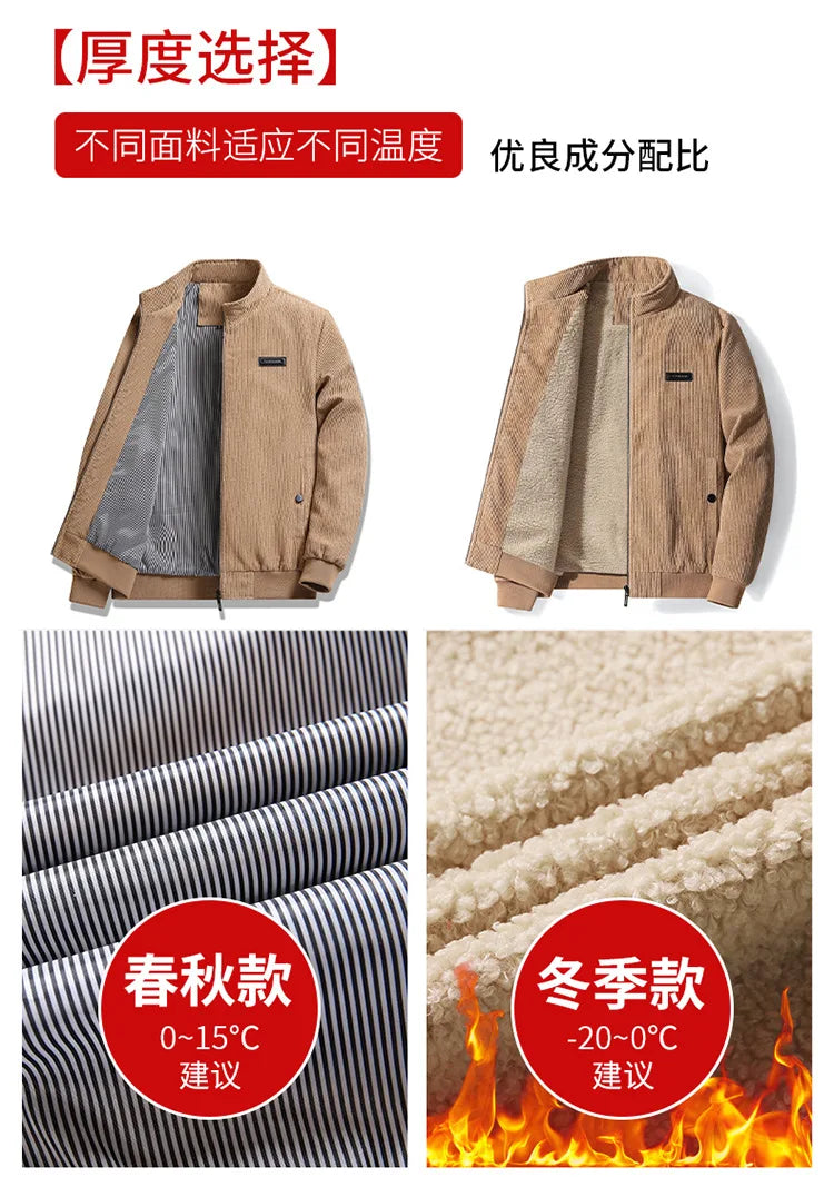 Winter Jacket Men's Thermal Jacket Men's Cold-proof Clothes Casual Outdoor Fattening Large Size Tooling Top Men's New Models