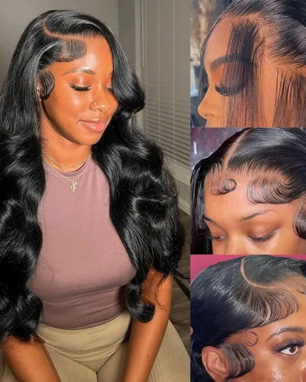 13x6 13x4 Body Wave Lace Front Wigs Human Hair PrePlucked Transparent Lace Frontal Wigs Human Hair Wigs With Baby Hair For Women
