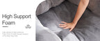 Bean Bag Sofa Chairs for Adults Comfy Bean Bag Sofa Fluffy Beanbag Chair Plush Chair Big Bubble Foam Sofa with Filler