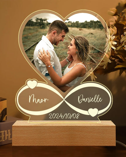 Personalized Anniversary Women Men Couples Gifts Custom Photo Love Frame Acrylic Plaque Valentine's Day Giftware for Him Her