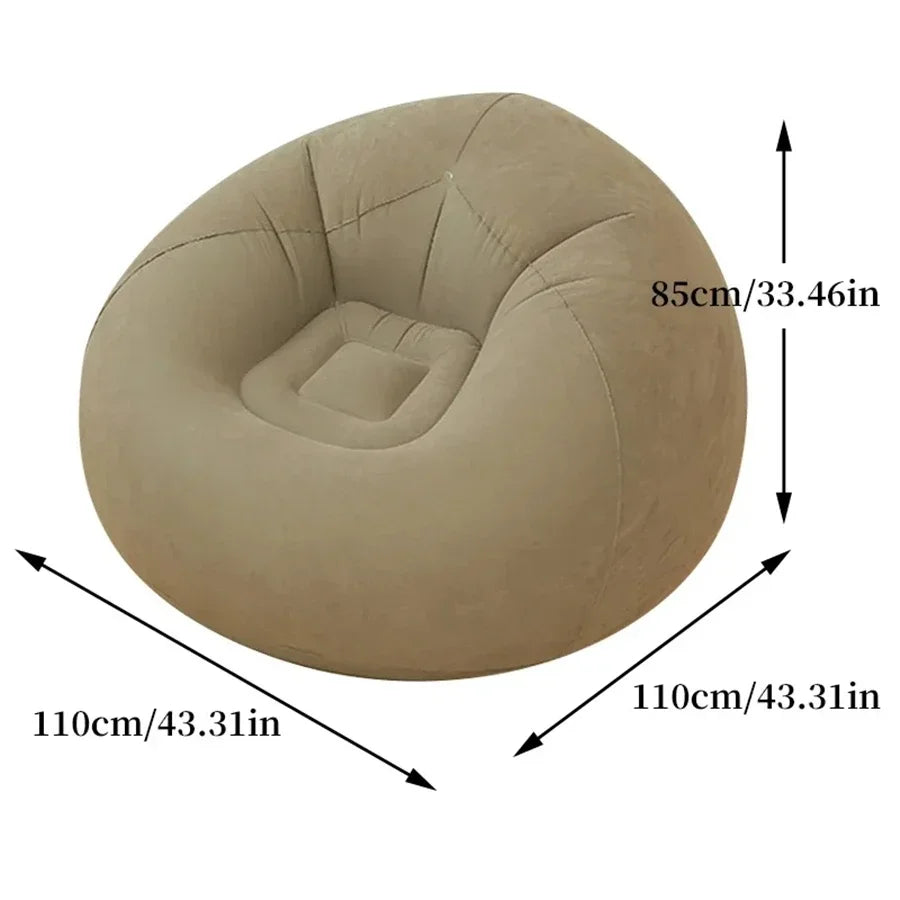 Large Lazy Inflatable Sofa Chairs PVC Lounger Seat Bean Bag Sofas Pouf Puff Couch Tatami Living Room Supply