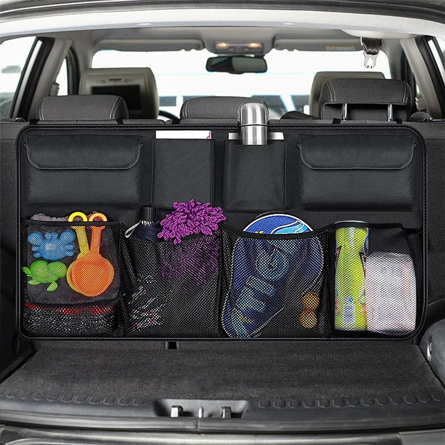Car Trunk Hanging Storage Bag Back Seat Universal Large Capacity Oxford Waterproof Multi-pocket Car Trunk Storage Bag Organizer