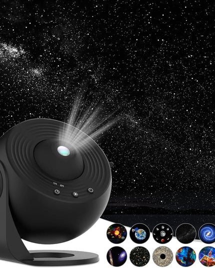 12 in 1 Star Projector Night Light 4K HD Planetarium Projector for Kids Room Valentines Gift 360° Rotate Galaxy Projector Lamp
