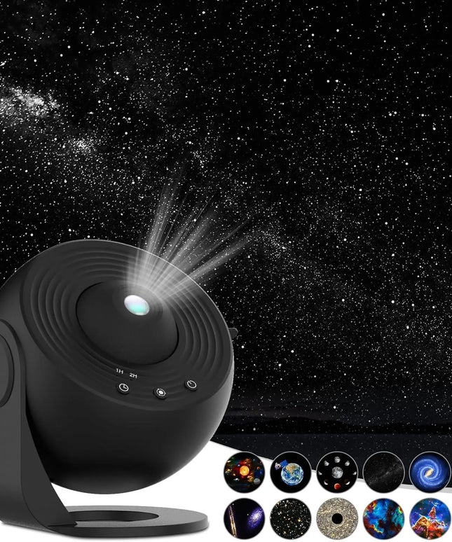 12 in 1 Star Projector Night Light 4K HD Planetarium Projector for Kids Room Valentines Gift 360° Rotate Galaxy Projector Lamp