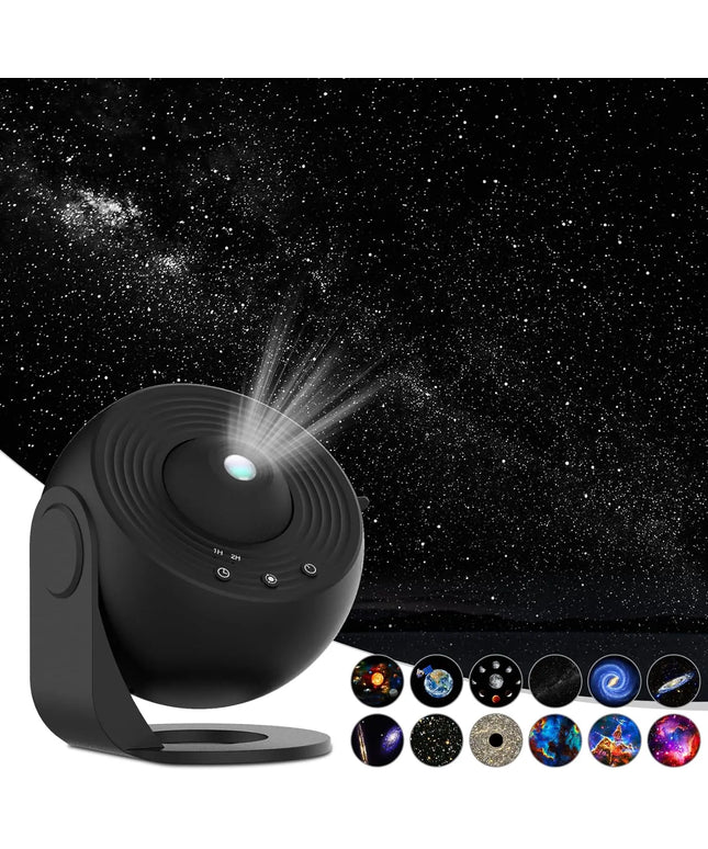 12 in 1 Star Projector Night Light 4K HD Planetarium Projector for Kids Room Valentines Gift 360° Rotate Galaxy Projector Lamp