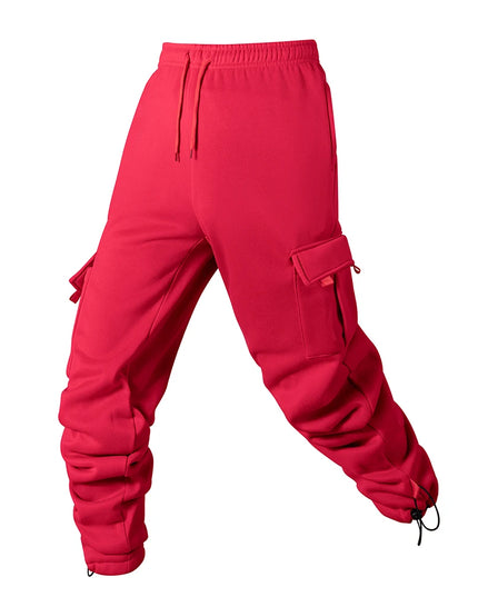 Men's Joggers Pants Loose Drawstring Long Pants Men Multi-pocket Sweatpants Casual Cargo Trousers For Men Fitness