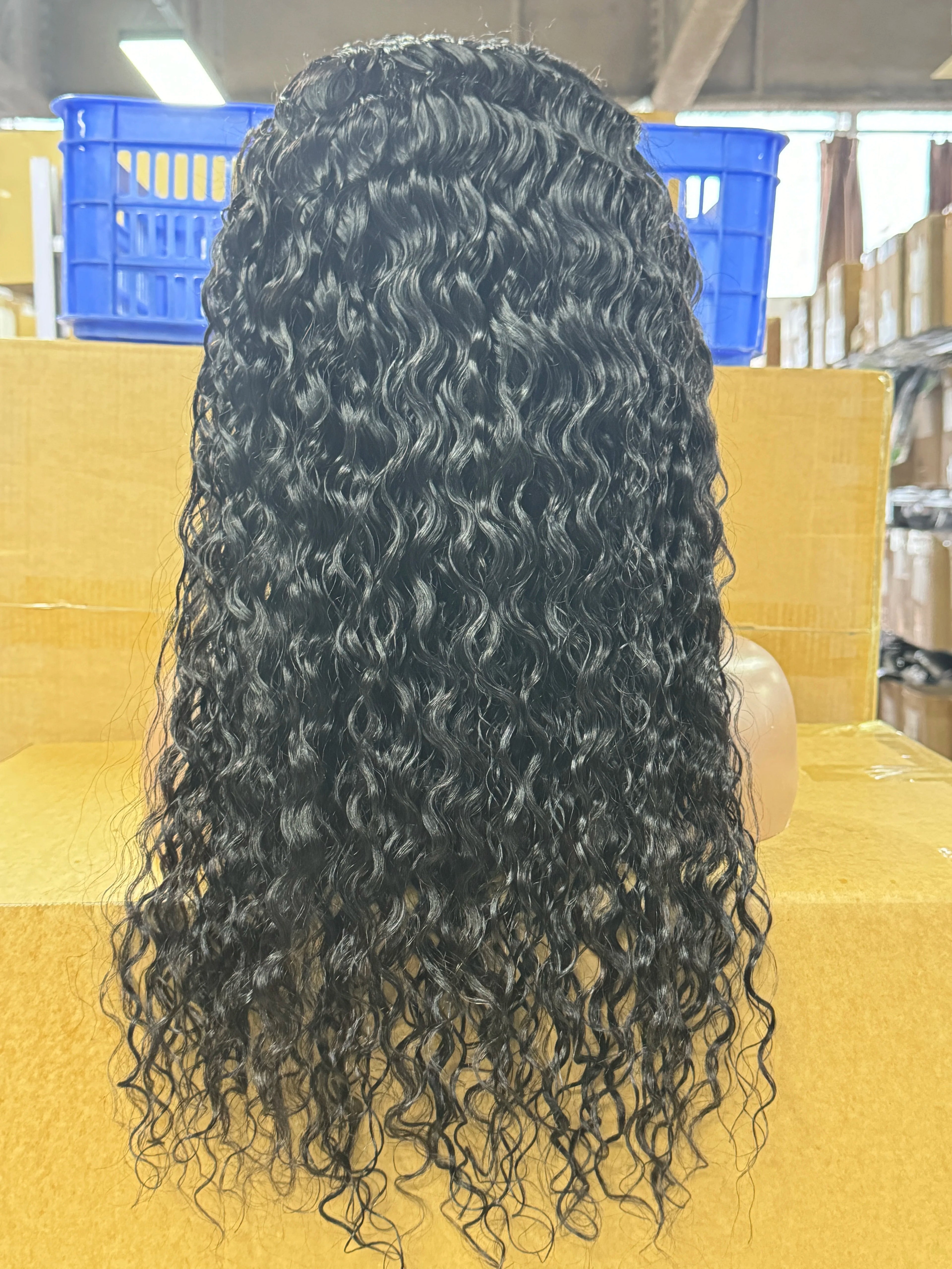 30 Inch Water Wave Glueless Wig Human Hair Ready To Wear 6X4 Glueless Wigs Human Hair Brazilian Human Hair Wigs PreCut For Women