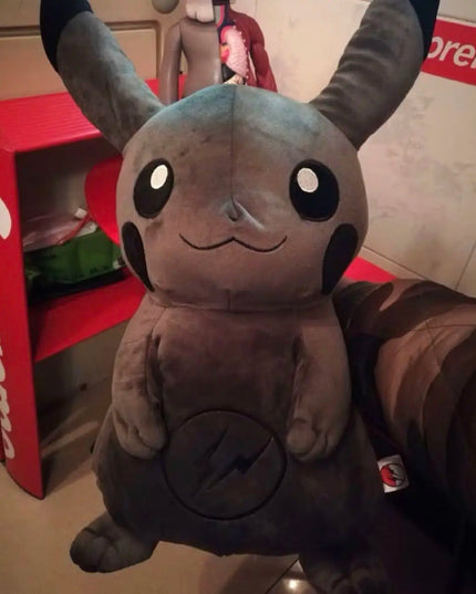 30CM Pokemon X Fragment Anime Character Dark Pikachu Doll Kawaii Pop Doll Black Pikachu Pillow Birthday Gift Female