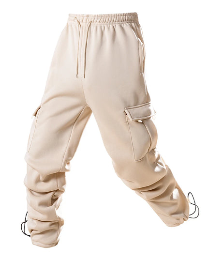 Men's Joggers Pants Loose Drawstring Long Pants Men Multi-pocket Sweatpants Casual Cargo Trousers For Men Fitness
