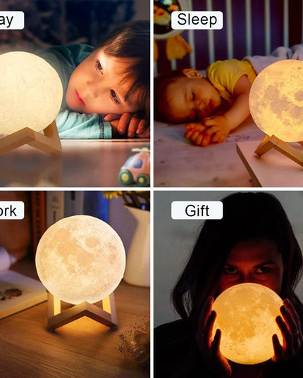 Book Light LED Moon Light Galaxy Light, Moon Night Light, Girl, Boy, Child Birthday Gift, Bedroom Decoration Indoor lighting