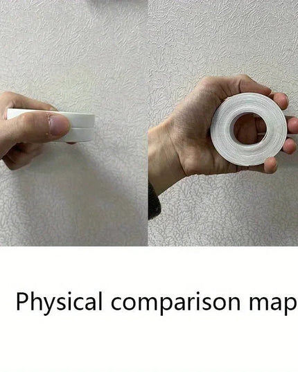 1m/3.2m PVC Waterproof Sealing Tape for Bathroom Sink, Shower, Bathtub and Toilet - Self Adhesive Wall Sticker