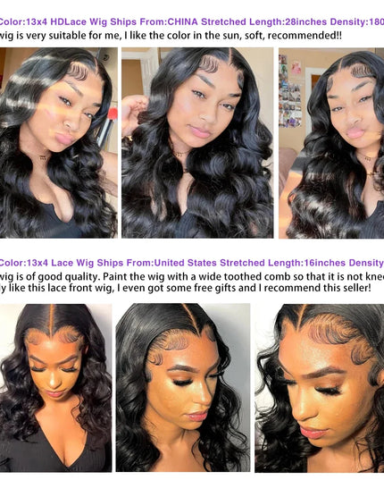250 Density 30 40 Inch 13x6 Transparent HD Lace Frontal Body Wave Wigs Human Hair Remy 13x4 Lace Front Wig For Black Women
