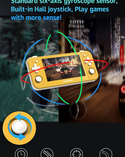 ANBERNIC RG505 Handheld Game Console 4.95″ OLED Touch Screen Android 12 OS Portable Video Game Console Hall Joyctick OTA Update