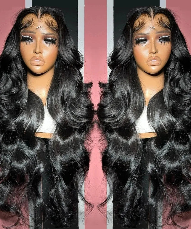 Transparent Lace Frontal Wig Body Wave Wigs Human Hair