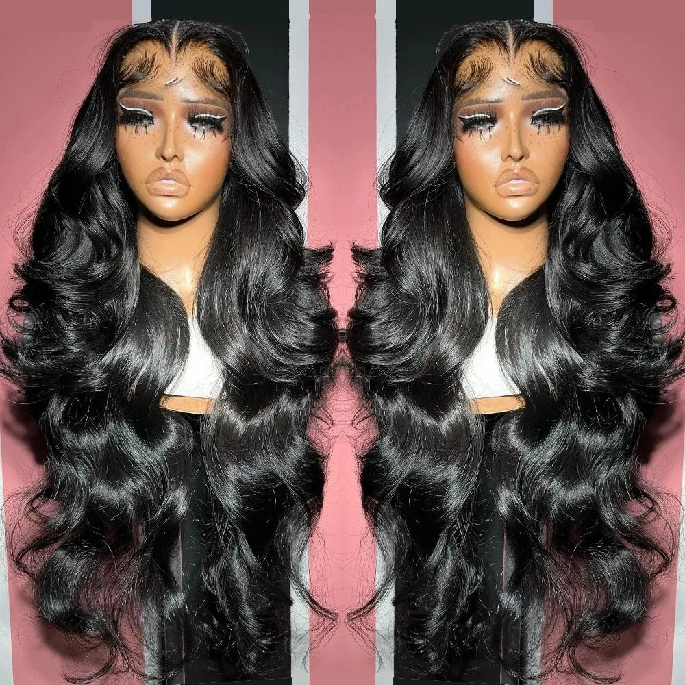 Transparent Lace Frontal Wig Body Wave Wigs Human Hair