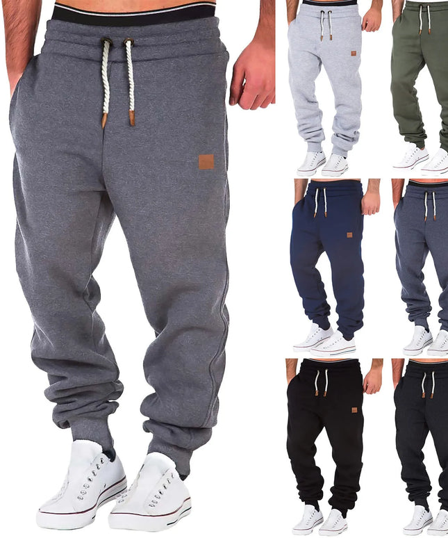 Men's Winter Warm Thermal Trousers Casual Athletic Fleece Pants Jogging Pants Men Sport Discovery Channel Pants Hot Overalls