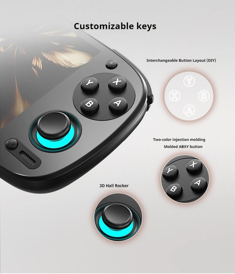 In Stock Retroid Pocket 5 SD865 8+128G RP5 5.5 Inch OLED HD Screen Bluetooth 5.1 Android Pocket Handheld Gaming Console Custom