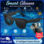 Smart Glasses HD Photo Video Open AI Record Translation Touch Photochromic Lenses Bluetooth Call Music Multifunction Glasses