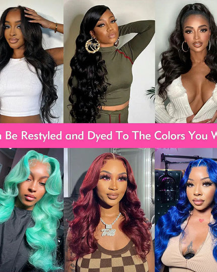 Transparent Lace Frontal Wig Body Wave Wigs Human Hair