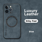 For Magsafe Luxury Leather Shockproof Phone Cases For iPhone 16 15 14 13 12 11 Pro Max 16 Plus Magnetic Wireless Charging Cover