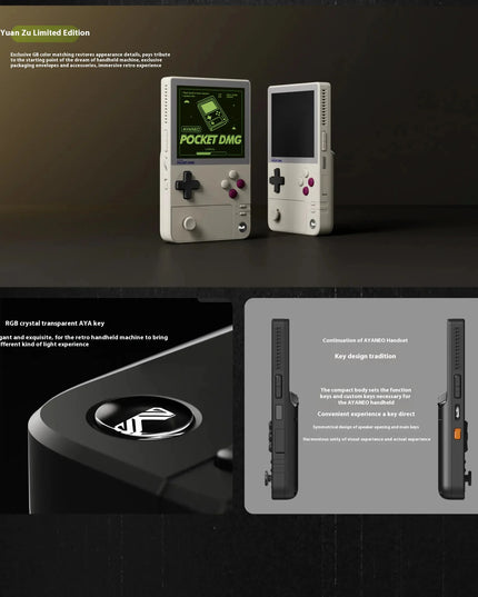 AYANEO Pocket DMG Game Console 3.92Inch OLED 1240*1080 Resolution Screen 6000mAh Gyroscope Custom Handheld Game Consoles Gifts