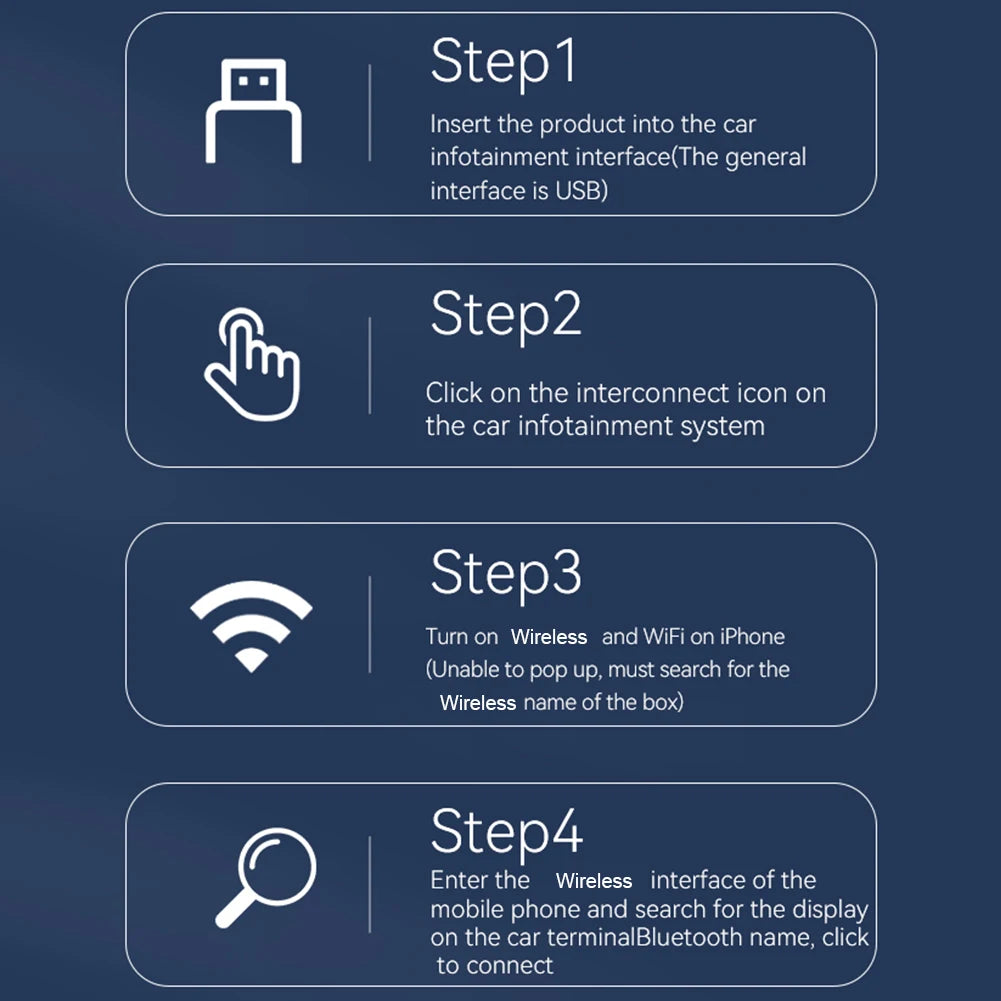 Wireless Carplay Android Auto Adapter 2 in 1 Mini Box Plug&Play Wireless Dongle BT WiFi for Wired CarPlay/Andriod Auto Cars
