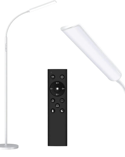 LED Floor Lamp, Bright 15W Floor Lamps for Living Room with 1H Timer, Stepless Adjustable 3000K-6000K Colors & Brightness