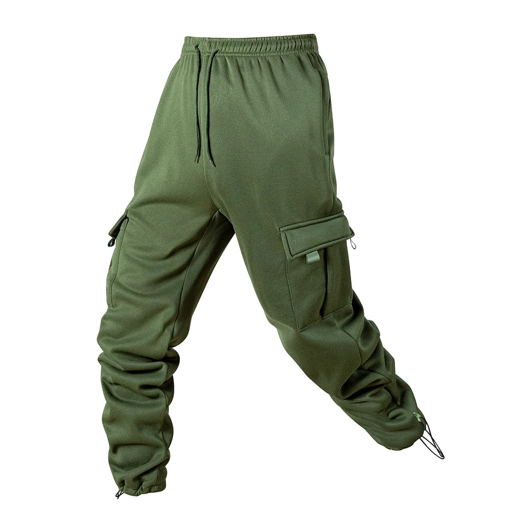 Men's Joggers Pants Loose Drawstring Long Pants Men Multi-pocket Sweatpants Casual Cargo Trousers For Men Fitness