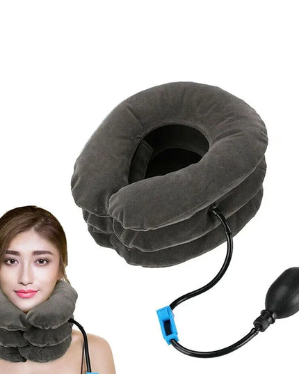 1Pcs Neck Stretcher Inflatable Cervical Neck Traction Brace Breathable Comfortable Protection Prevent Cervical Forward Leaning