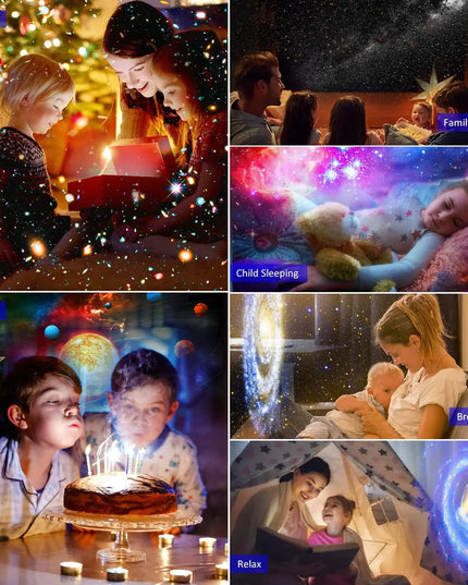 12 in 1 Star Projector Night Light 4K HD Planetarium Projector for Kids Room Valentines Gift 360° Rotate Galaxy Projector Lamp