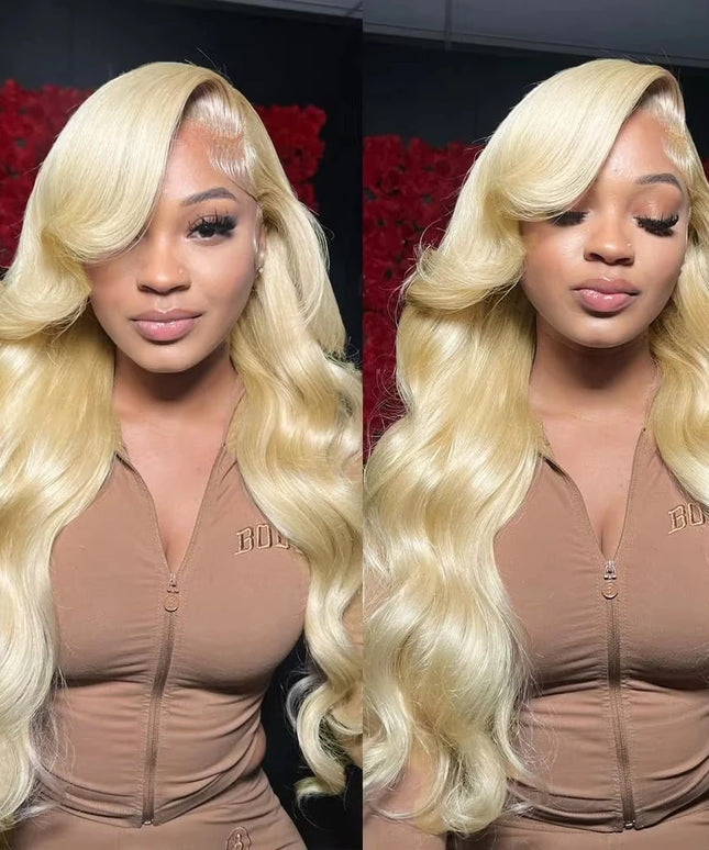 Body Wave 613 Hd Lace Frontal Wig 13x6 Human Hair Wigs 13x4 Transparent Lace Honey Blonde Glueless Wigs For Women 180 Density