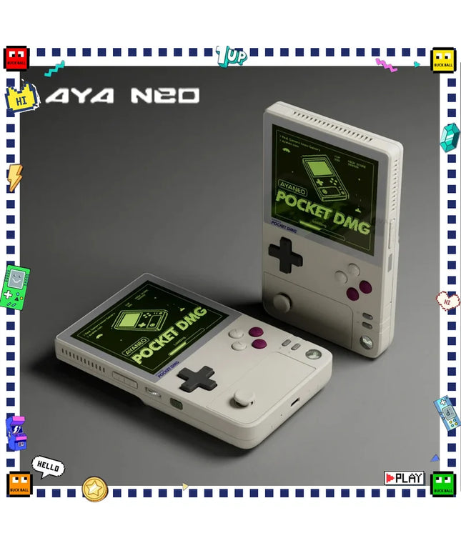 AYANEO Pocket DMG Game Console 3.92Inch OLED 1240*1080 Resolution Screen 6000mAh Gyroscope Custom Handheld Game Consoles Gifts