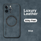 For Magsafe Luxury Leather Shockproof Phone Cases For iPhone 16 15 14 13 12 11 Pro Max 16 Plus Magnetic Wireless Charging Cover
