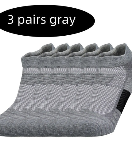 3 Pairs Sports Socks Men Women Short Running Socks Performance Ankle Cushion Wear-resistant Anti Slip Basketball Casual Socks