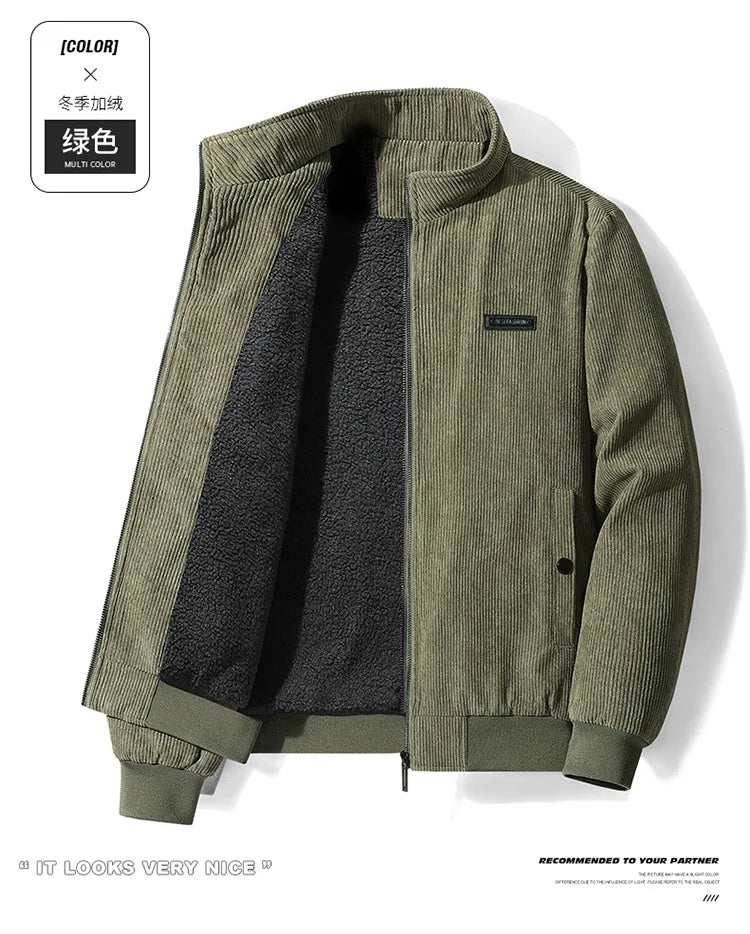 Winter Jacket Men's Thermal Jacket Men's Cold-proof Clothes Casual Outdoor Fattening Large Size Tooling Top Men's New Models