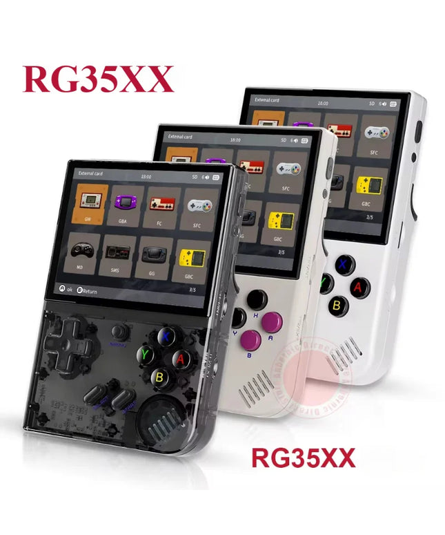 RG35XX Handheld Game Console 3.5 inch IPS Screen Linux System 64G/128G TF Card Built-in 5470+ Games Miyoo Handheld Game Player