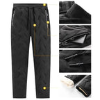 Winter Down Cotton Pants Men's Outdoor Plush Thick Velvet Warm Sports Pants Lambswol Casual Waterproof Windproof Ski Pants 7XL