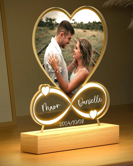 Personalized Anniversary Women Men Couples Gifts Custom Photo Love Frame Acrylic Plaque Valentine's Day Giftware for Him Her