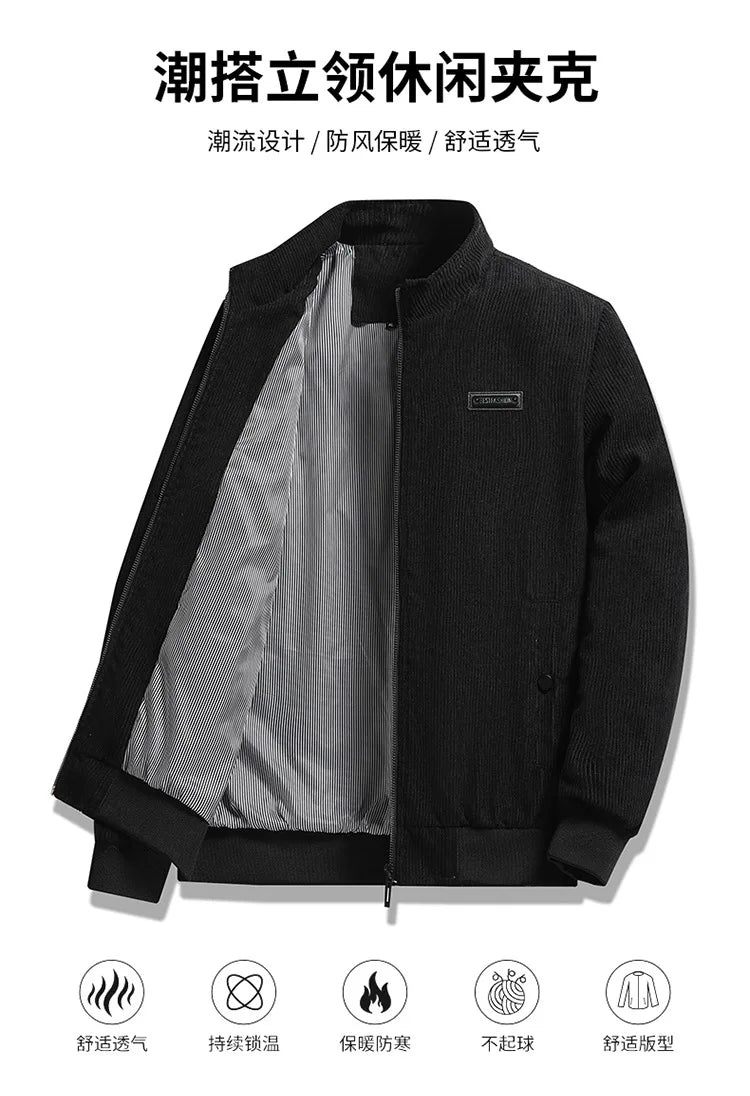 Winter Jacket Men's Thermal Jacket Men's Cold-proof Clothes Casual Outdoor Fattening Large Size Tooling Top Men's New Models